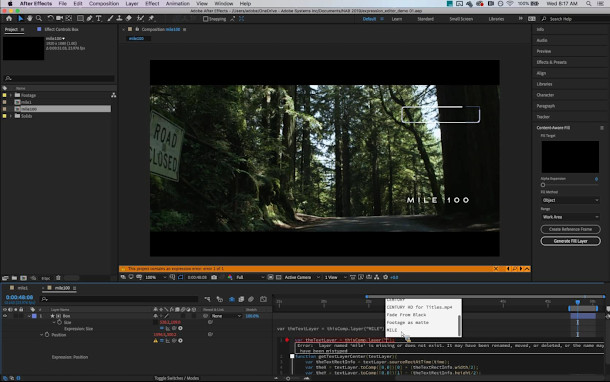 adobe after effects demo