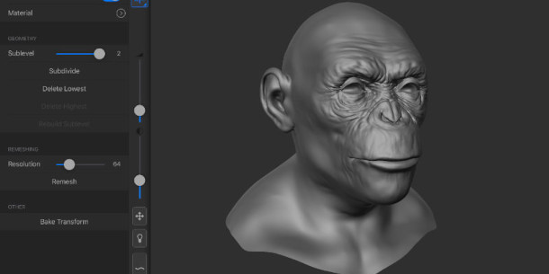 Sculpt on your iPad