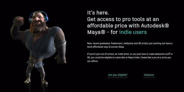 Knop Råd vente 3ds Max Indie and Maya Indie now available in 46 countries | CG Channel