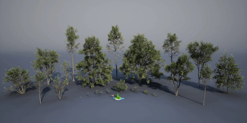 Kan weerstaan verzameling Berg Vesuvius Download 22 free Megascans 3D trees for Unreal Engine | CG Channel