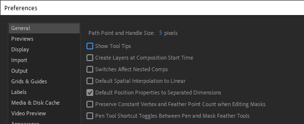 Storyboard Pro 7 Online Help: General Preferences