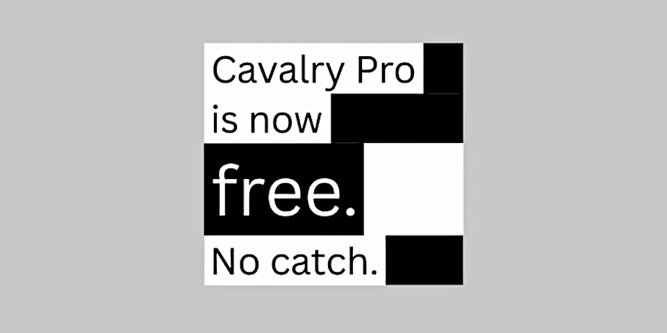 Canva makes motion graphics and animation app Cavalry free