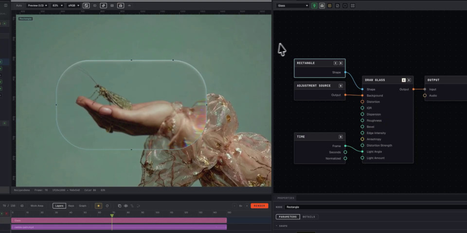 New motion graphics tool Caddis puts a node graph in every layer
